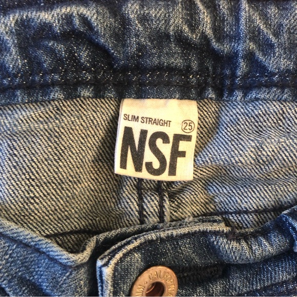 NSF Slim Straight jeans miner wash blue size 25 - Picture 11 of 16